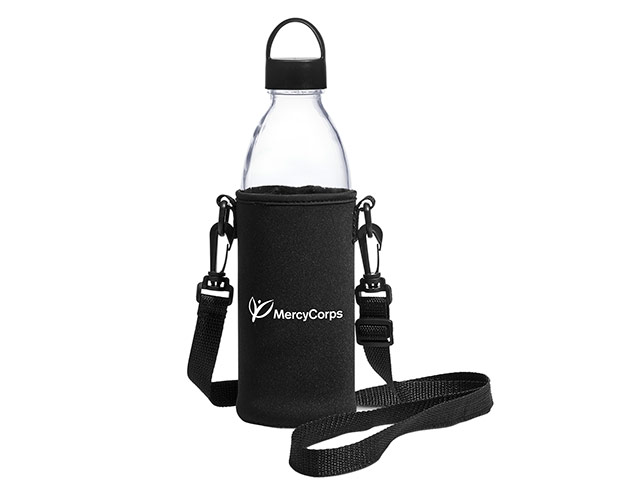 Kooshty Hands-Free Glass Water Bottle – 850Ml