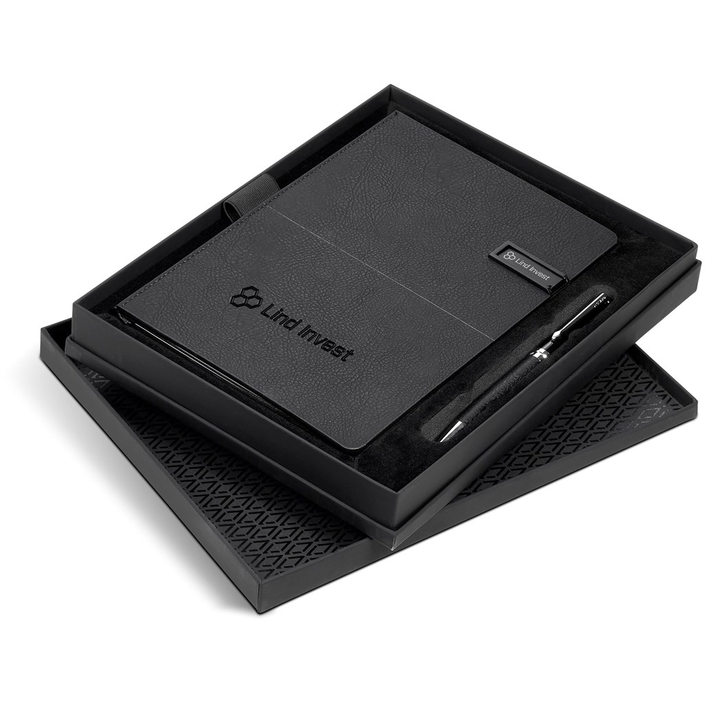 Alex Varga Corinthia Flash Drive Notebook & Pen Set - 32GB