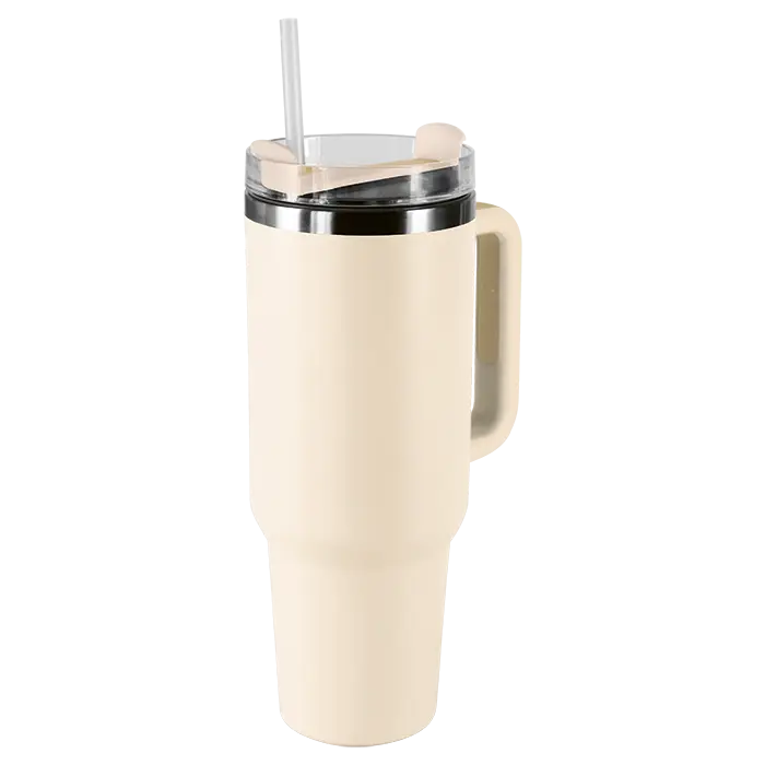 1.2L Double Walled Travel Mug with Straw