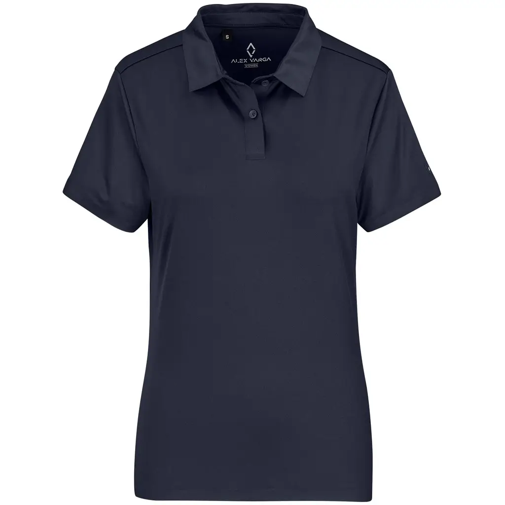 Ladies Alex Varga Questana Seamless Golf Shirt - Navy