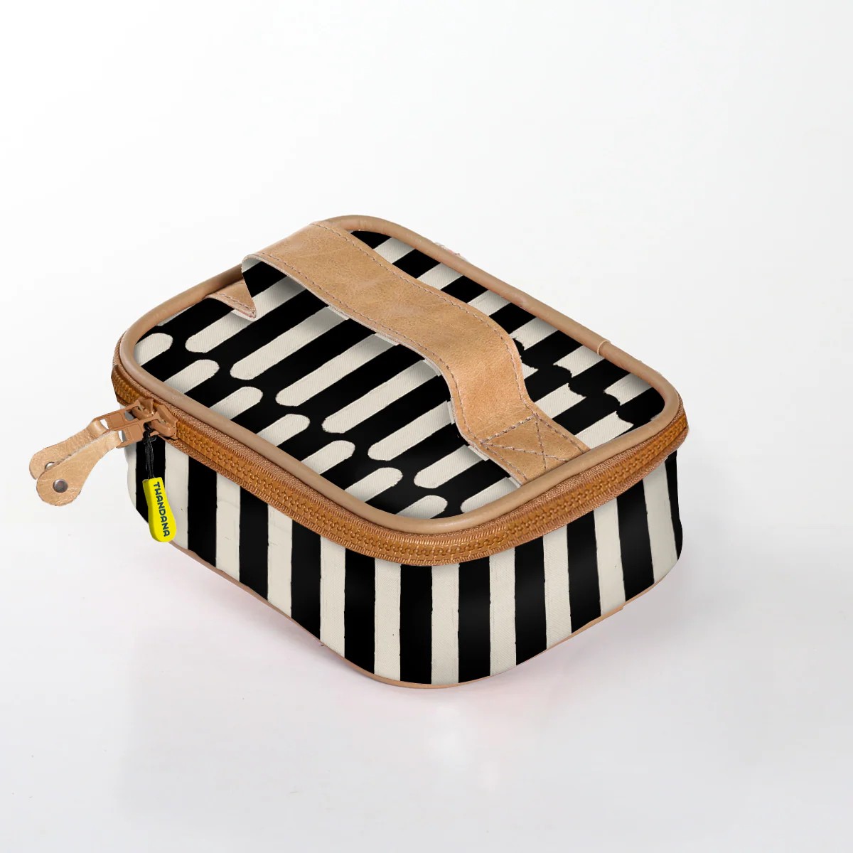 Single Toiletry | Laminated Fabric with Genuine Leather